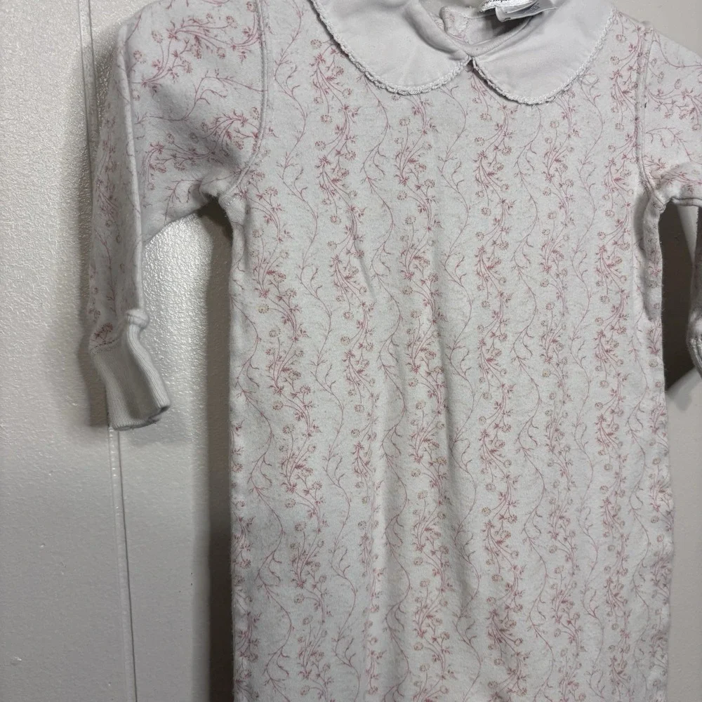 Vintage Y2K Ralph Lauren Ditsy Floral Footie Romper Baby Girl 3-6 Months‎ Cotton